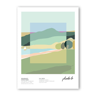 Vermont Parks Collection Print: Branbury State Park, Phoebe Lo 12x16