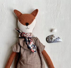Florette the Fox Stuffed Toy - Fall Foraging Dress