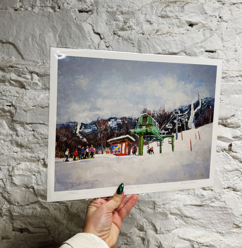 Peter Huntoon Bolton Ski Area Print - 11x14
