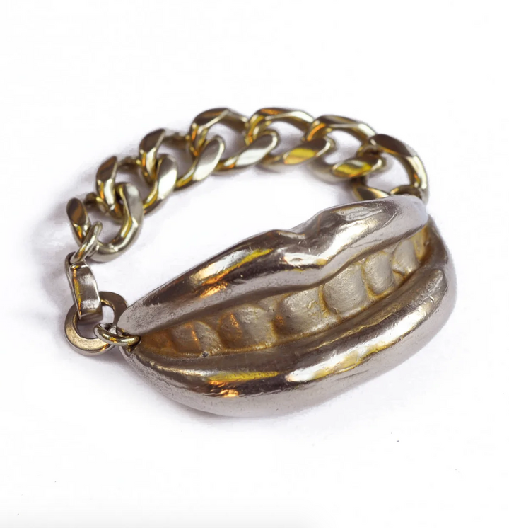 Mouth Piece Brass Bracelet