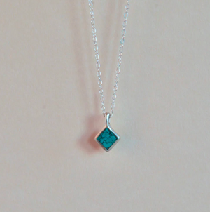 Mesa Necklace - Turquoise &amp; Sterling Silver