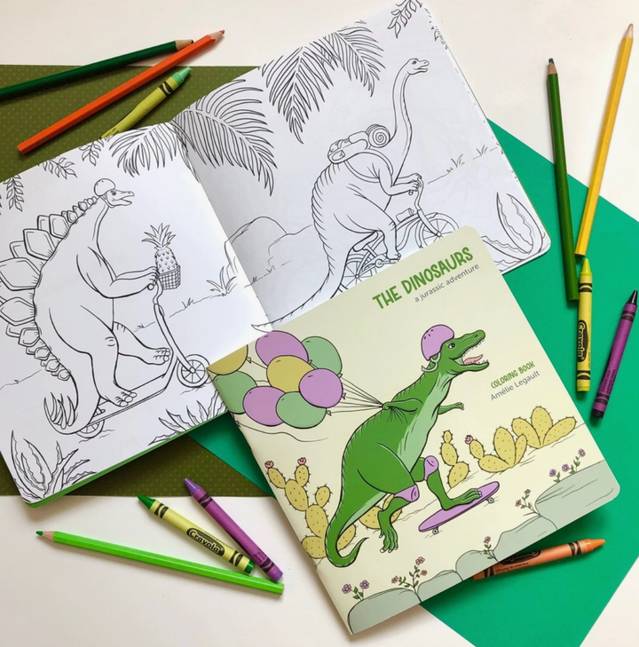 Jurassic Adventure Dinosaurs Coloring Book