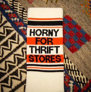 Horny for Thrift Stores Gym Sock