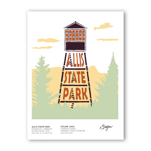 Vermont Parks Collection Print: Allis State Park 12x16