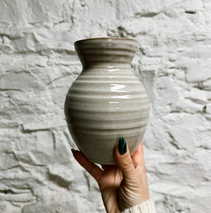 Laura White Pottery Medium Vase
