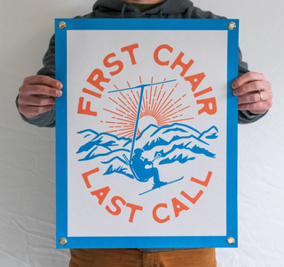 First Chair, Last Call Felt Banner
