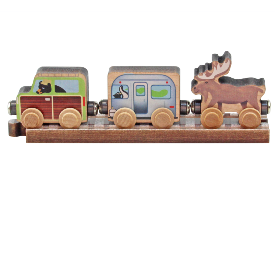 Wooden Camper Van 3 Piece Train