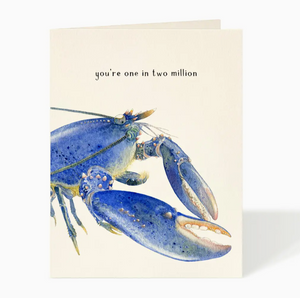 blue lobster card - FD1