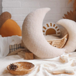 Load image into Gallery viewer, Big Moon Sherpa Fleece Cushion/ Pillow - Beige
