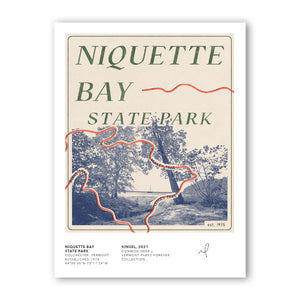 Vermont Parks Collection Print: Niquette Bay State Park 12x16