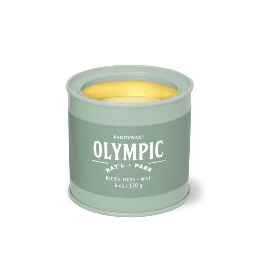 Olympic National Park Candle 6oz Tin - Pacific Moss + Mint