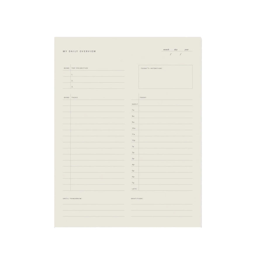 Daily Overview Notepad