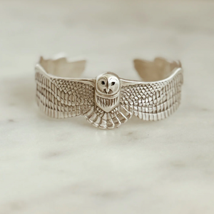 Owl Cuff Bracelet Medium