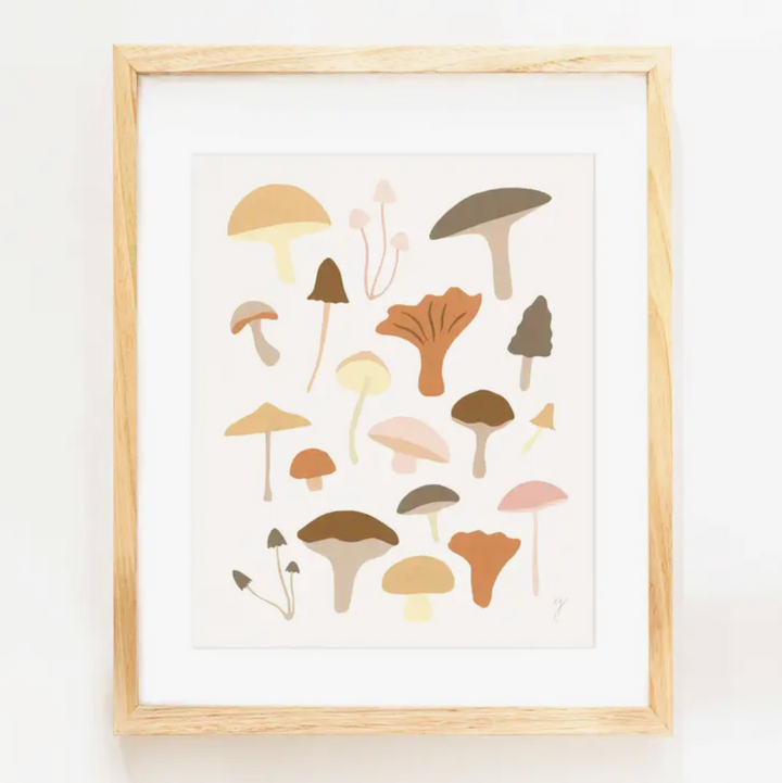 Mushrooms Print - 8x10