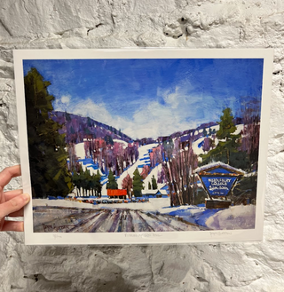 Peter Huntoon Middlebury Snow Bowl Print - 11x14