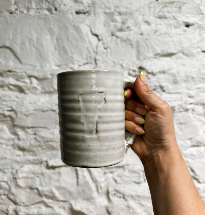 Laura White Pottery Custom Vermont Big Mug - Full Glaze