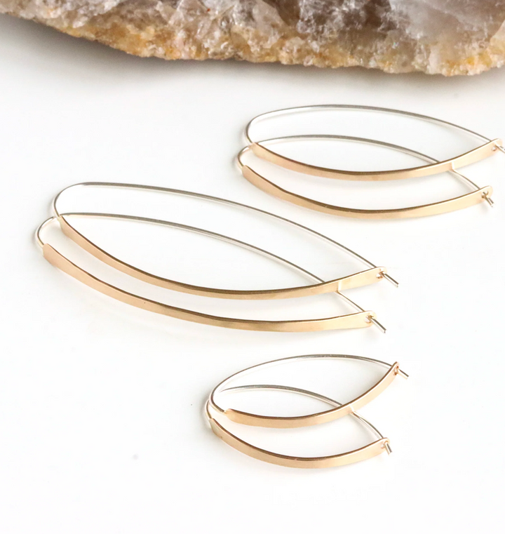 Vera Hoops - 14k Gold Fill &amp; Sterling Silver