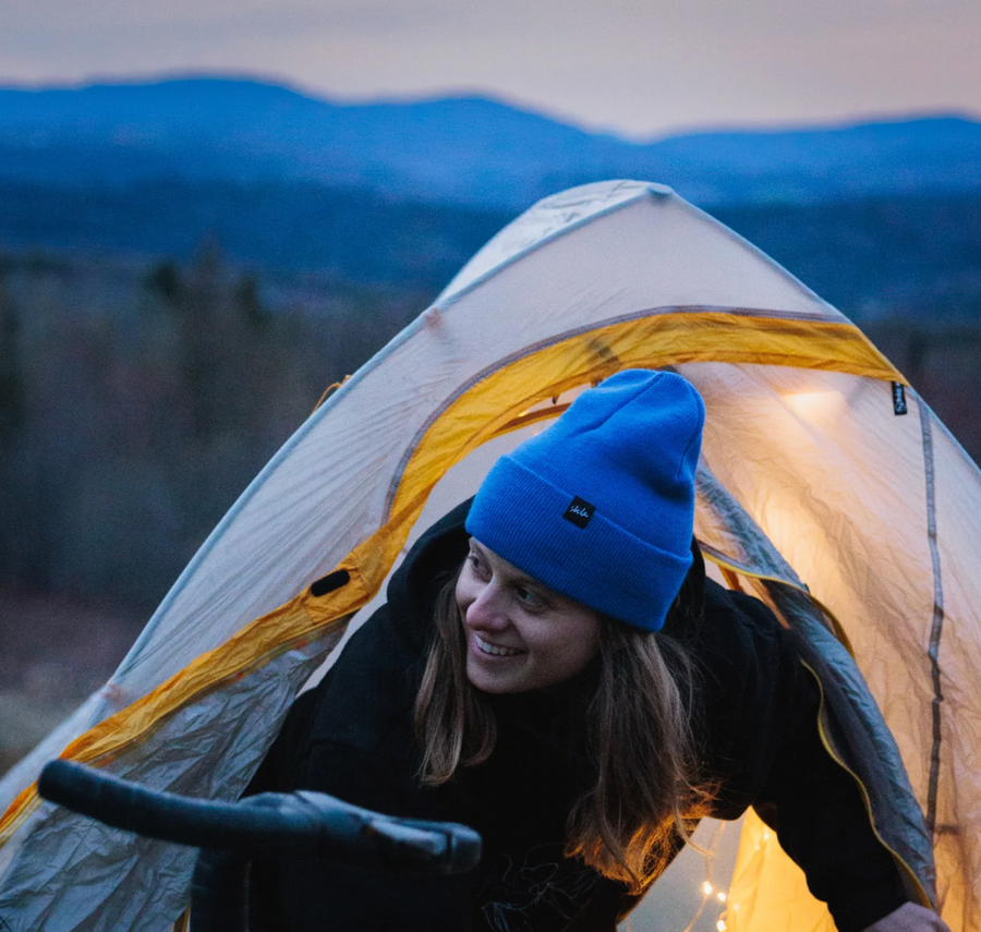 SKIDA USA Knit Ridge Beanie - Bluebird