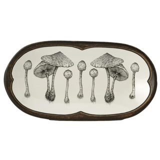 Laura Zindel Rectangular Serving Dish Parasol Mushroom