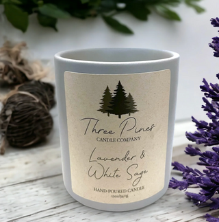 Lavender and White Sage Candle