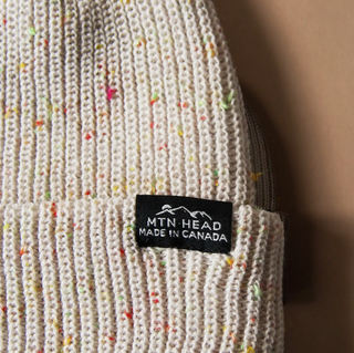 Trail Toque - Muted Grey Rainbow Speckle