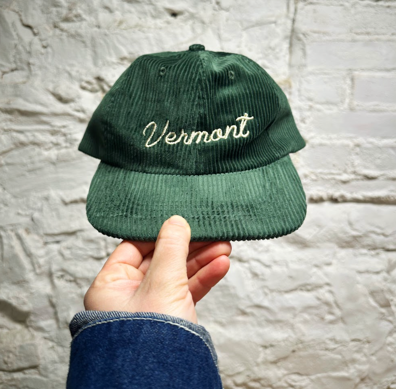 Vermont Floppy Cord Dad Hat - Forest Green