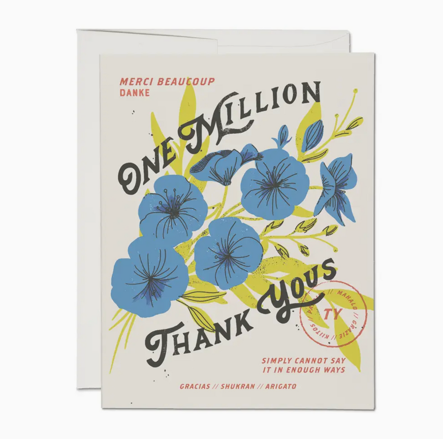 one million thank yous card - RC1