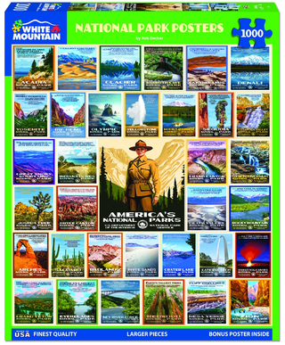 National Park Posters 1000 Piece Puzzle