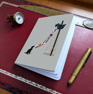 Nautical Flag Pup Notebook Set