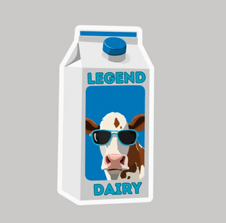 Legend Dairy Cow Sticker