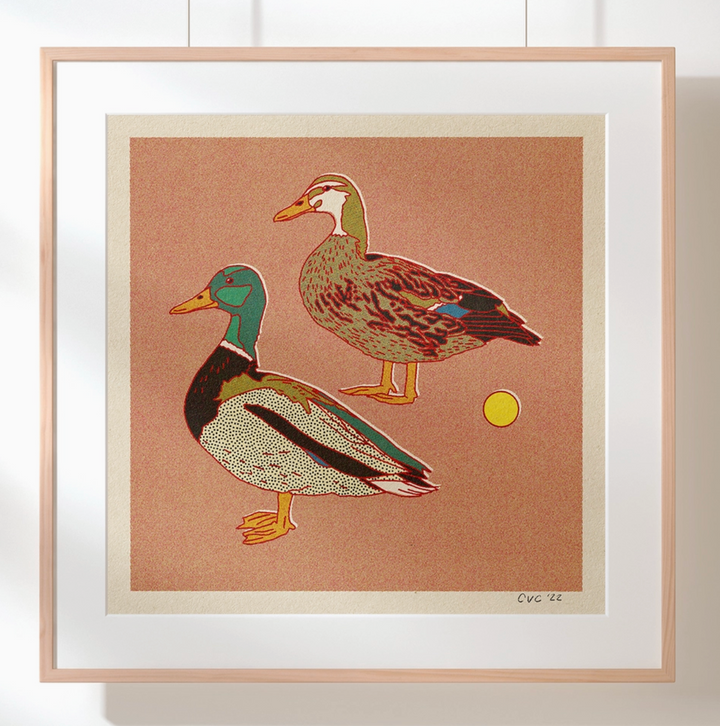 Mallard Ducks Print - 12x12