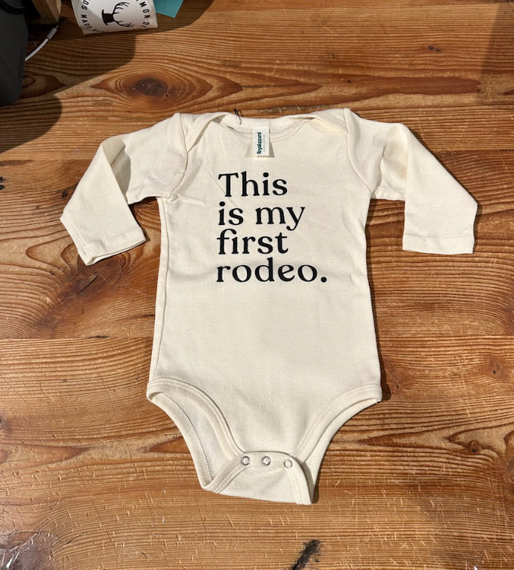 First Rodeo Organic Baby Bodysuit - Long Sleeve