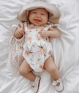 Cream Bella Jane Leather Baby Shoes