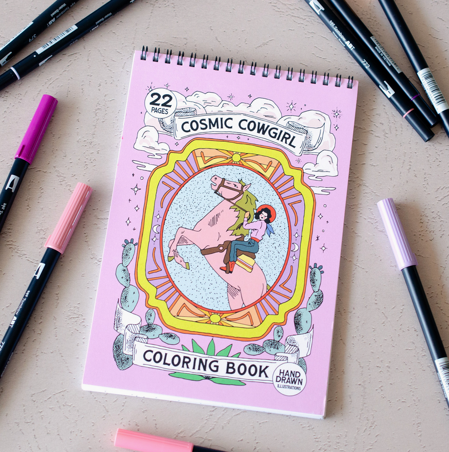 Cosmic Cowgirl Coloring Book