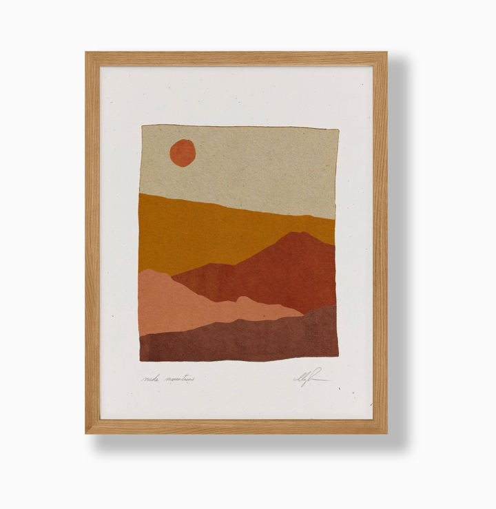 Suede Mountains Print - 11x14 Unframed