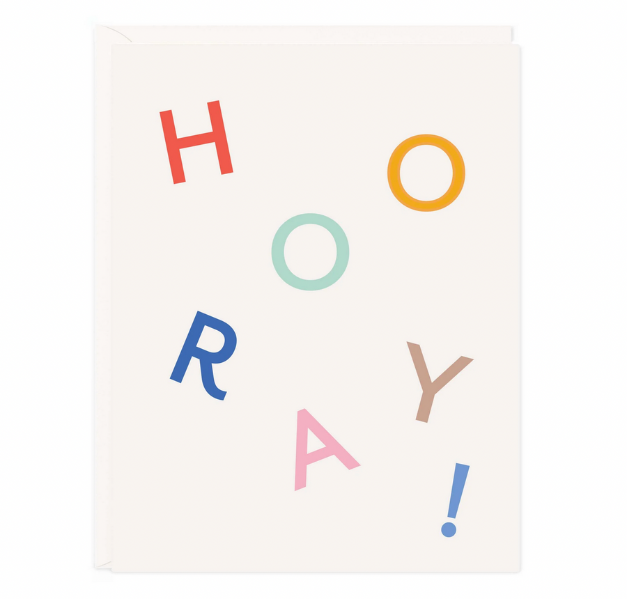 Hooray Letters Card - RR4
