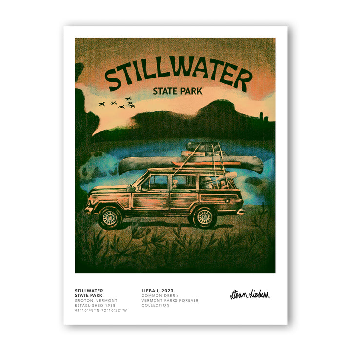 Vermont Parks Collection Print: Stillwater State Park 12x16