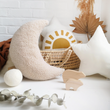 Load image into Gallery viewer, Sherpa Moon Pillow - Beige
