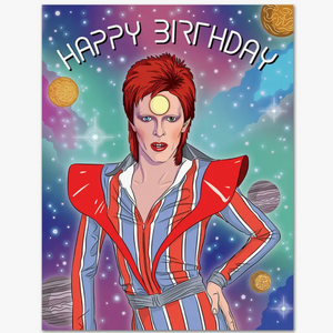 You Are A Star Bowie Birthday Card - TF5