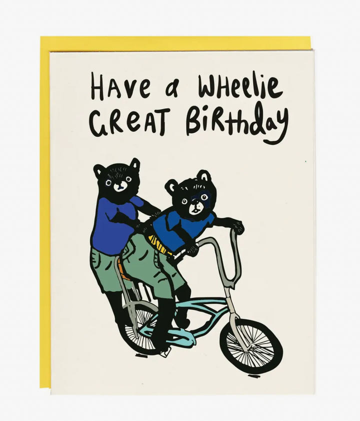 Wheelie Great Birthday Bears Card - IM5