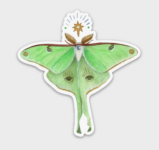 Luna Moth Sticker