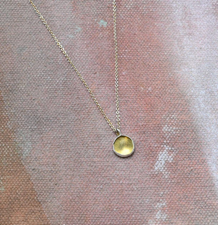 Cavo Necklace - Brass &amp; Sterling Silver