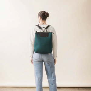 Bedford Backpack - Kombu Felt &amp; Black Leather