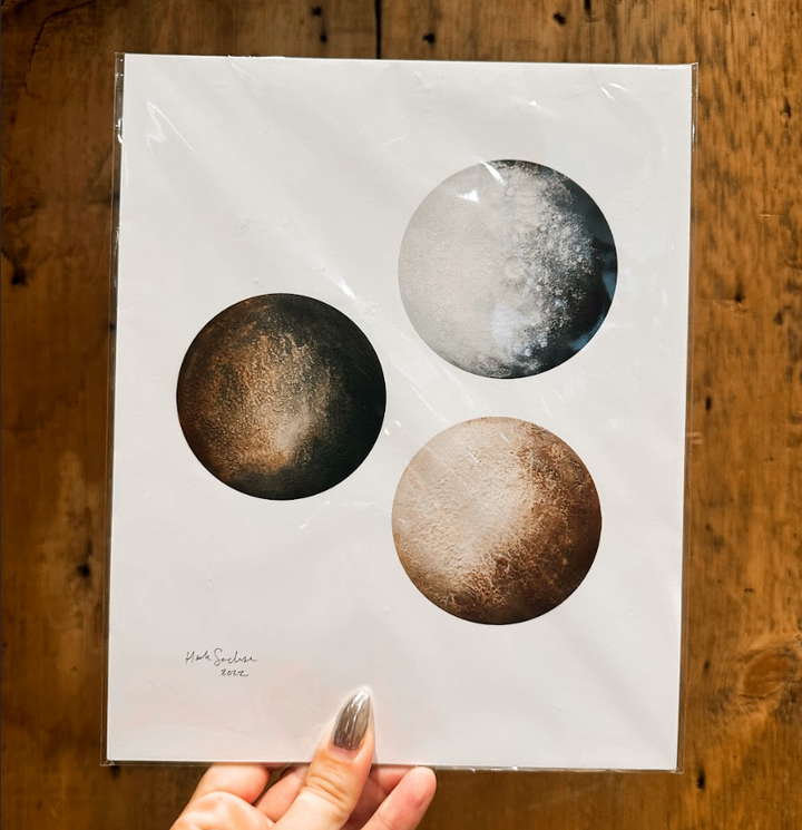 Vermont Made Moon Print - Tidal Locking 8x10