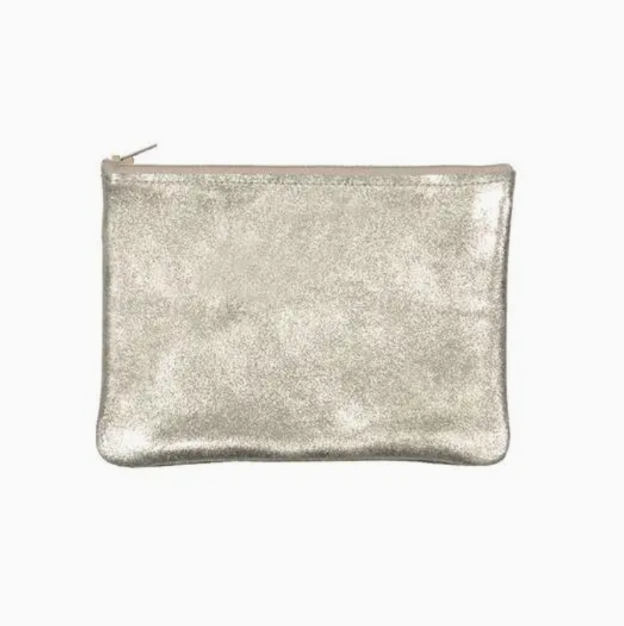 Leather Medium Zip Pouch