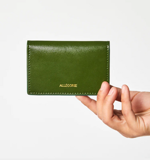 Allegorie Bifold Cardholder in Cactus Green / Seaglass