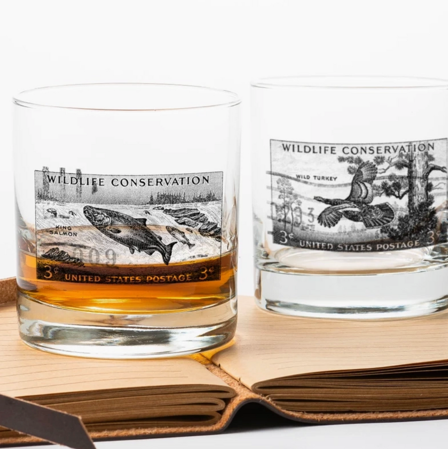 Wildlife Conservation Whiskey Glass