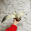 Load image into Gallery viewer, Handpainted Snowy Owl Wooden Flying Figurine
