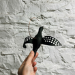 Load image into Gallery viewer, Hanging Handpainted Wooden Loon Figurine
