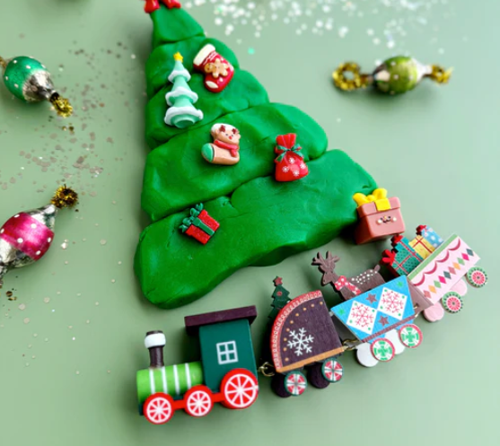 KidDough Playdough Play Kit - Christmas Train